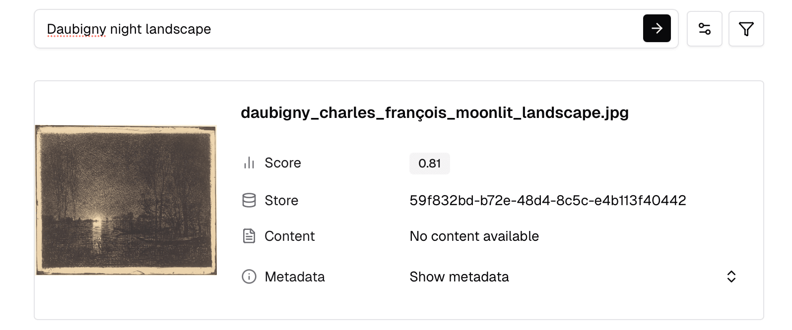 Daubigny night landscape