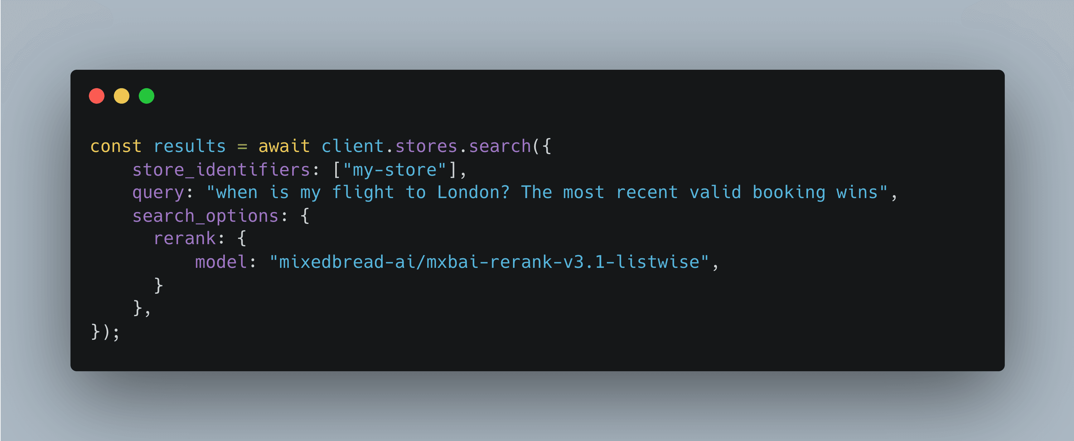 Using mxbai-rerank-v3.1-listwise with Mixedbread Search