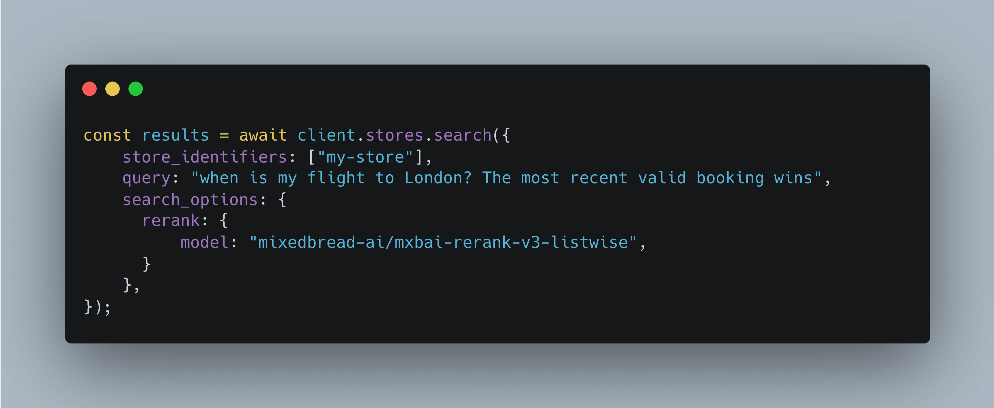 Using mxbai-rerank-v3-listwise with Mixedbread Search