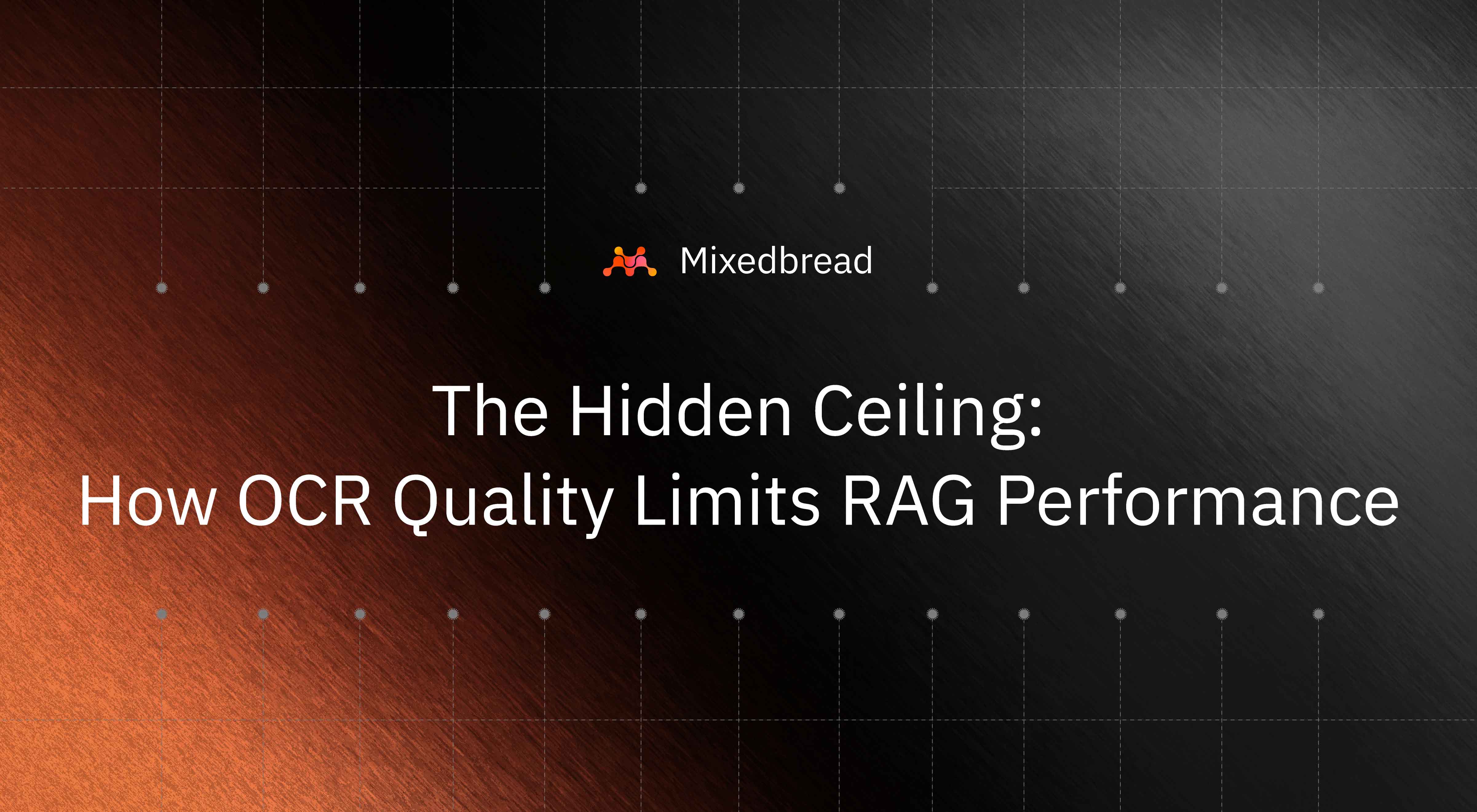 The Hidden Ceiling: How OCR Quality Limits RAG Performance